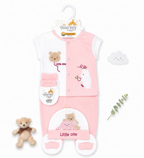 Newborn Starter Set - Cotton Interlock - 11 Pieces - Little One - Peach