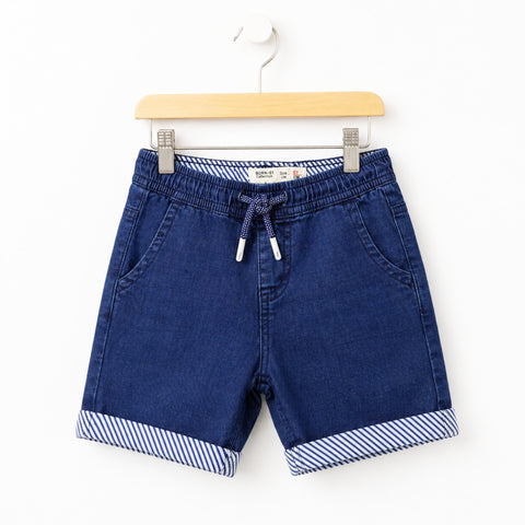 Born 61 - Denim Shorts - Blue - (2-10Y)
