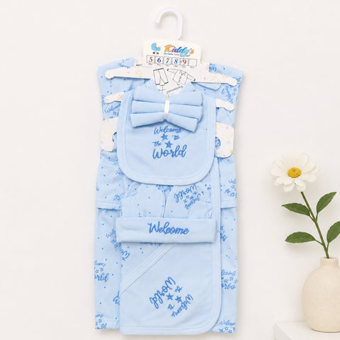 Newborn Starter Set - 9 Pieces - Welcome - Blue