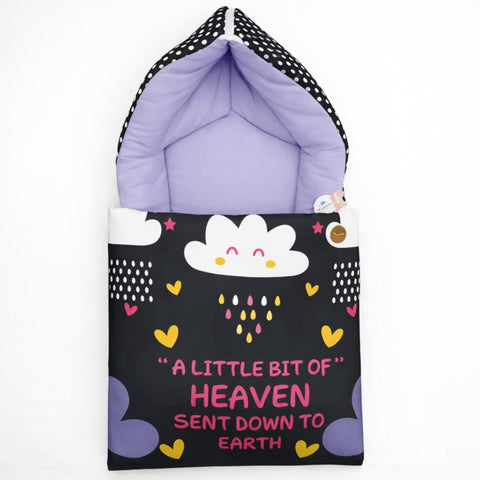 Cotton - Hooded Carry Nest - Black - Heaven - 26