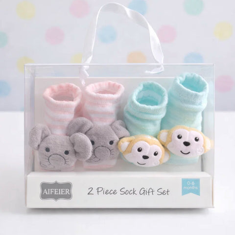 Aifeier - 2 Pieces - Booties Gift Set - (0-9 Months)