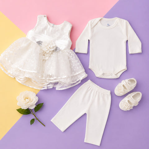 HY - 5 Pieces - Starter Set Box - One Flower - Fancy - White