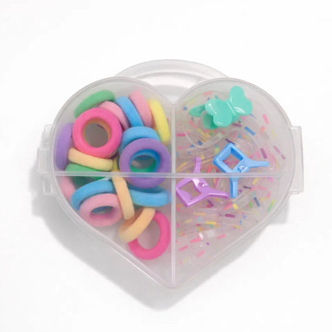Heart Shaped - Girl's Accessory Set - Ponies Catchers Bands