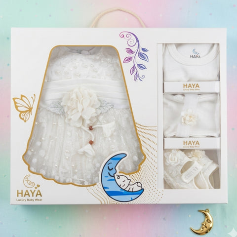 HY - 5 Pieces - Starter Set Box - One Flower - Fancy - White