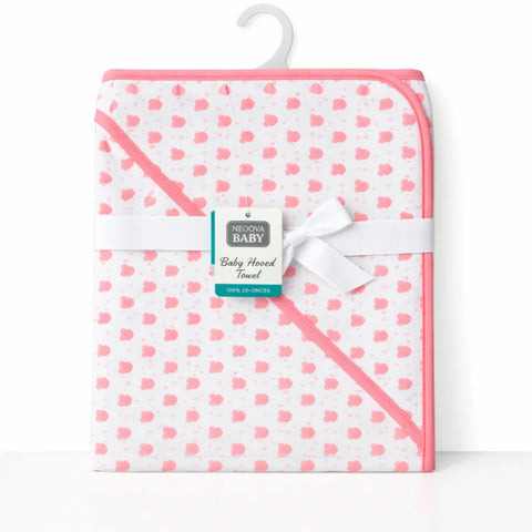 Aifeier - Hooded Cotton Wrap - Pink - Cupcake