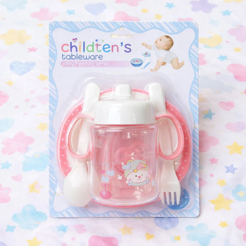 7 Pieces Feeding Set - Pink