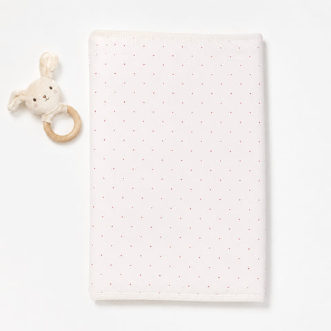 Waterproof Diaper Changing Mat - White - Dots (36*20 Inches)