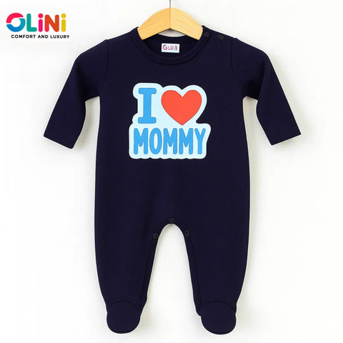 OLINI - Fleece - Romper - Navy - Mommy