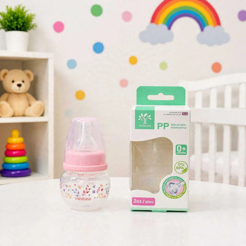 Plastic Baby Feeding Bottle 60ml (2oz) – Pink | 648