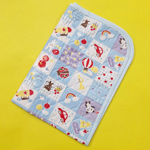Diaper Changing Sheet - Mini - Blue - Balloons
