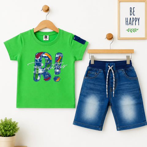 KW - T-Shirt & Short - Green - R