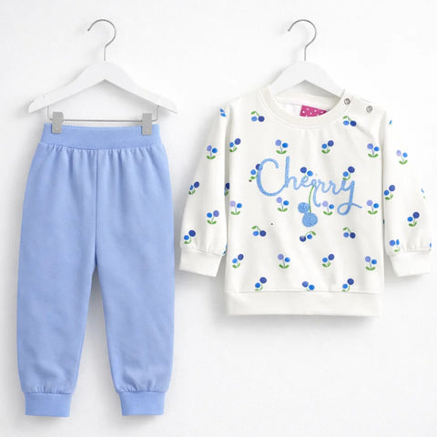 ND - 2 Pieces - Suit Set - Blue - Cherry