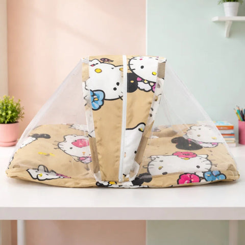 Mosquito Bed Net - Light Brown - Hello Kitty - 26