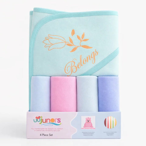 Junior's - 5 Pieces - Bath Towel Gift Set - Green