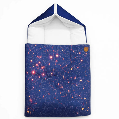 Silk - Hooded Carry Nest - Navy - Fancy - 26