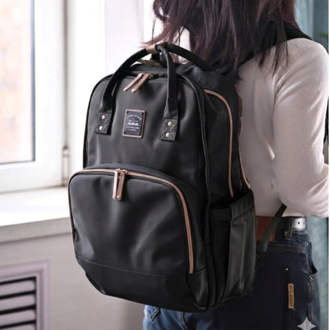 Alamom - Waterproof Diaper Backpack - Black