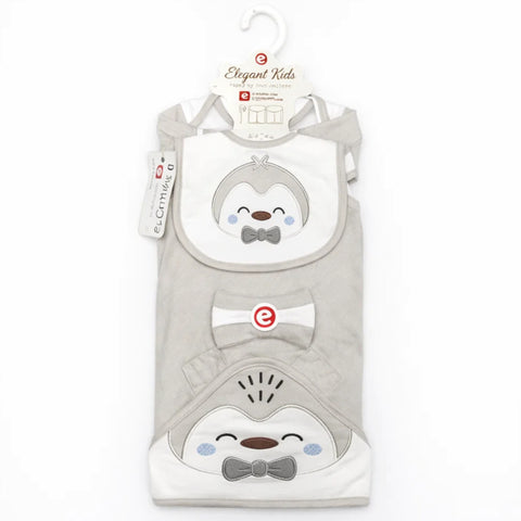 EK - Cotton Interlock - 10 Pieces - Penguin - Starter Set - Grey