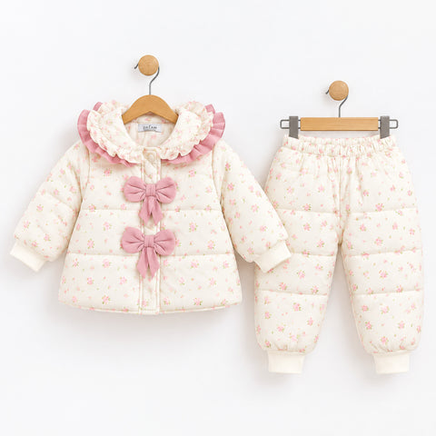 Imported Kids Parachute Suit Set White – 2 Piece Shirt & Trouser – 1-5 Years