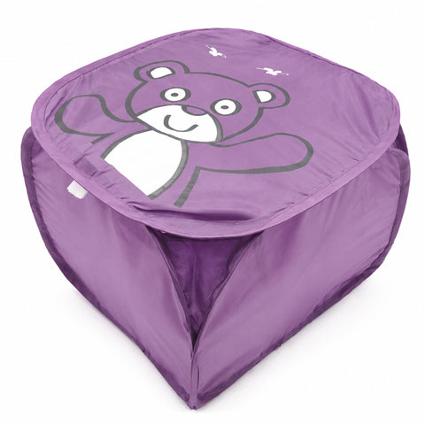Laundry Basket - Panda - Purple