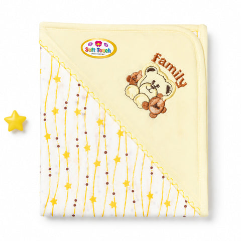 Newborn Cotton Wrapping Sheet - Yellow - Star Threads - ST