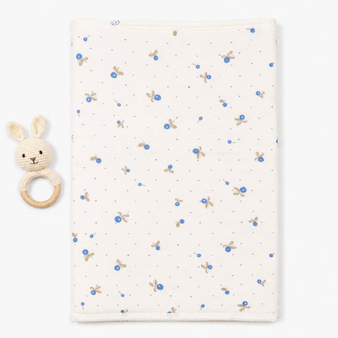 Waterproof Diaper Changing Mat - White - Berries (36*20 Inches)