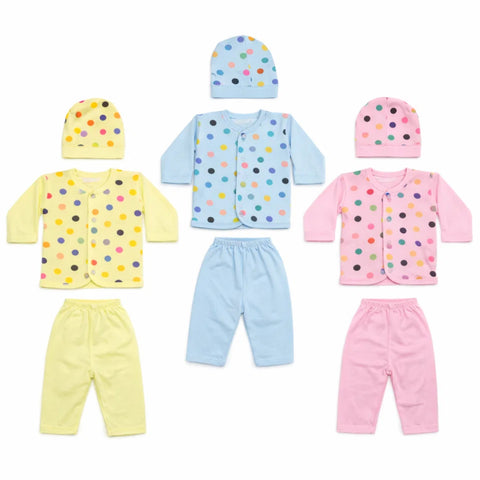 B&B - Cotton Jersey - Newborn Night Suits - BPY - Color Base Circles - 26
