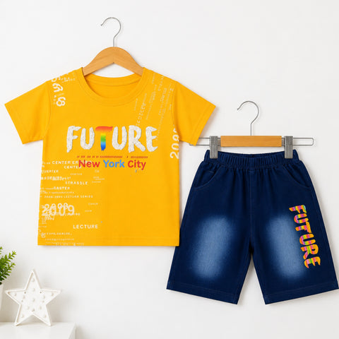 KH - T-Shirt & Short - Yellow - Future