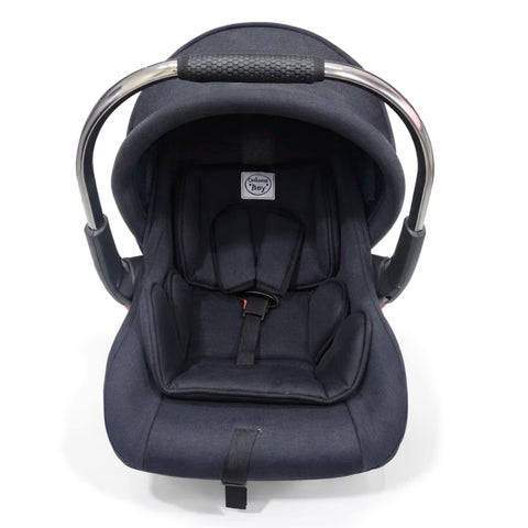 Double Cushion Luxury Baby Carry Cot & Car Seat – Charcoal | Newborn Infant Travel Seat