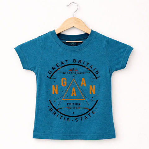 GT - Short Sleeve - Round Neck - T-Shirt - Sea Green - Britain