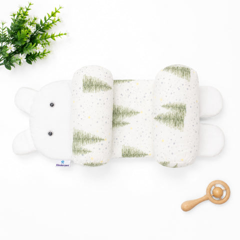 Head Shaping Pillow for Round Head - White - Tree