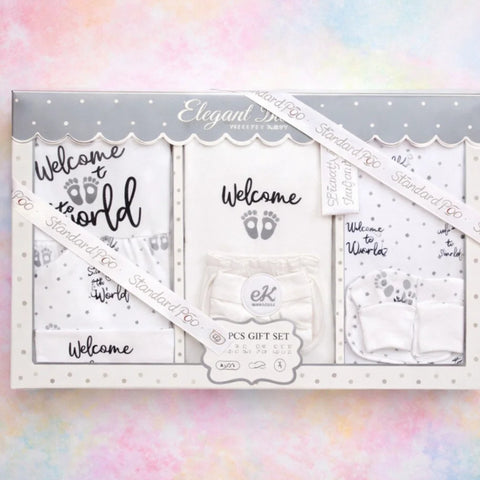 EK - Cotton Interlock - 10 Pieces - Welcome - White - Starter Pack Box