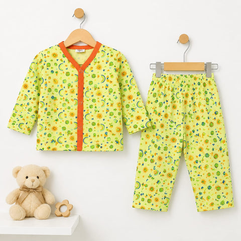 Cotton Jersey Night Suit - Yellow - Sunshine - 26 - TBS