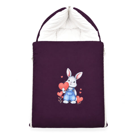 Cotton - Hooded Carry Nest - Purple - Bunny - 26
