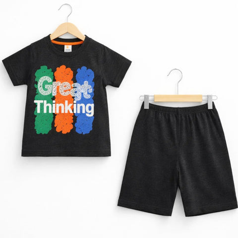 PK - Cotton Jersey - T-Shirt & Short - Great - Grey