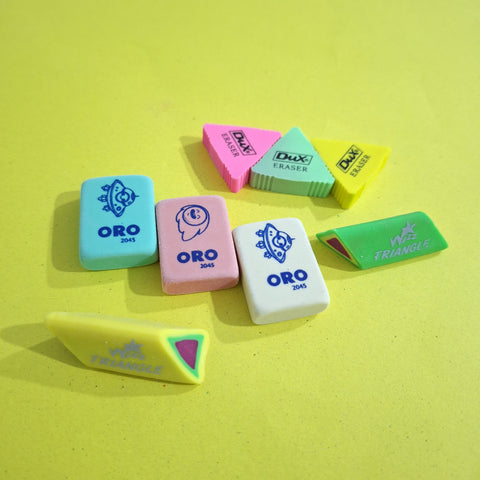 8 Pieces - Erasers Gift Set - 0004