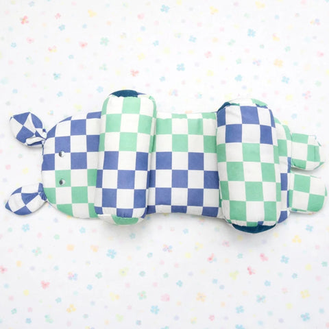 Head Shaping Pillow for Round Head - Blue & Green - Boxes