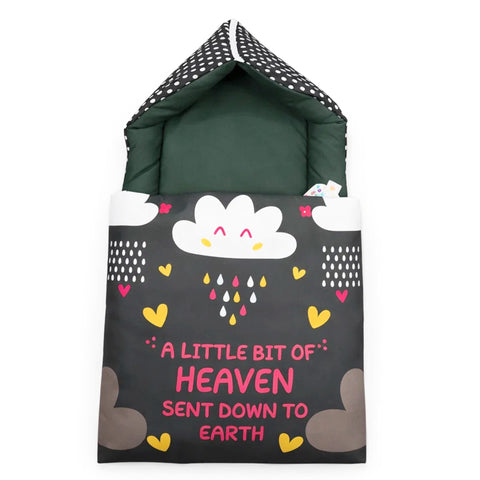 Cotton - Hooded Carry Nest - Dark Green - Heaven - 26