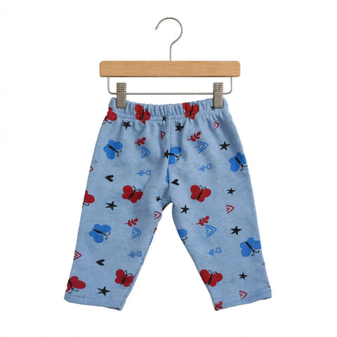 Terry Baby Trouser – Blue Butterfly | Winter Trouser 3 Months–6 Years