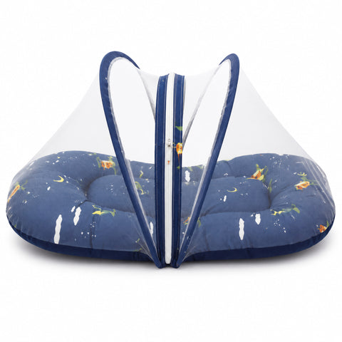 Infant Mosquito Bed Net - Navy - Mountains - 26