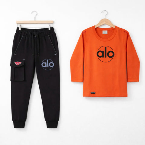 KW - 2 Pieces - Suit Set - Orange - Alo