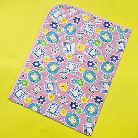 Diaper Changing Sheet - Large - Pink - Cute Rabbit