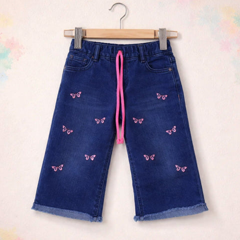 BRB - Bell Bottom - Jeans - Navy - Butterfly - (2-10Y)
