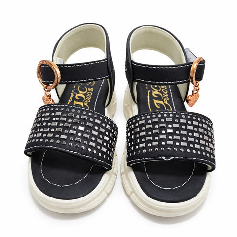 Girls - Sandal - Black - Mirror