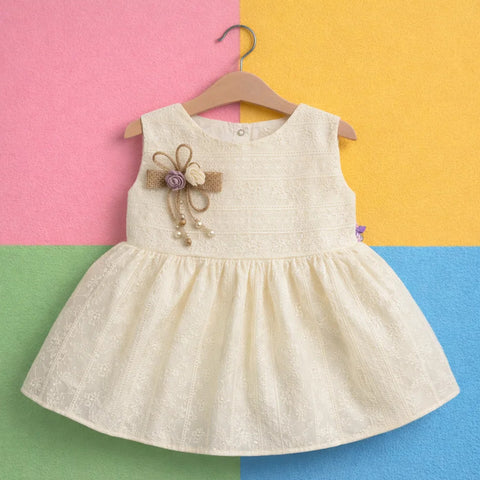 Stufz - Fancy Frock - Off White - Leaves & Flowers
