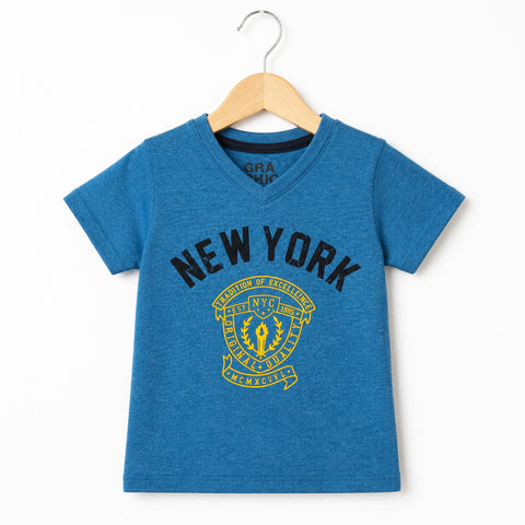 GT - Short Sleeve - V Neck - T-Shirt - Zinc - NYC
