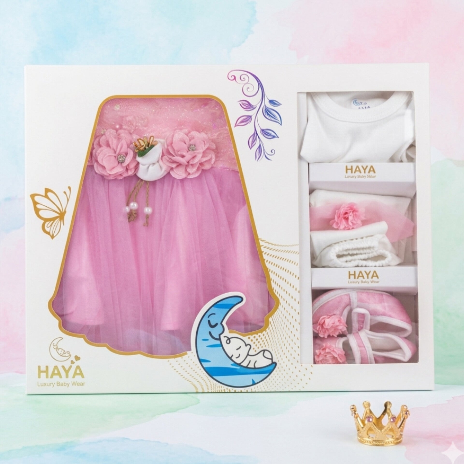 HY - 5 Pieces - Starter Set Box - Three Flowers - Plain - Purple– The ...