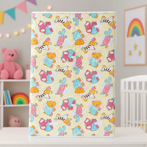 Diaper Changing Sheet - Elephants