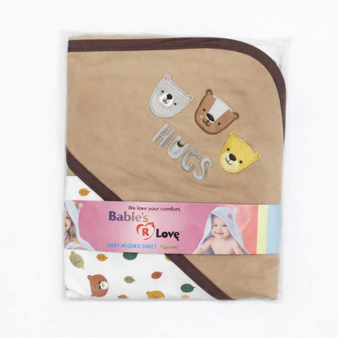 BRL - Cotton Interlock - Wrapping Sheet - Brown - Hugs
