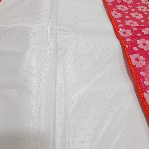 Diaper Changing Mat - Flowers - Dark Pink