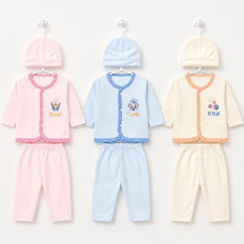 TBS - Cotton Interlock - Newborn Night Suits - YPB - Numbers - 26